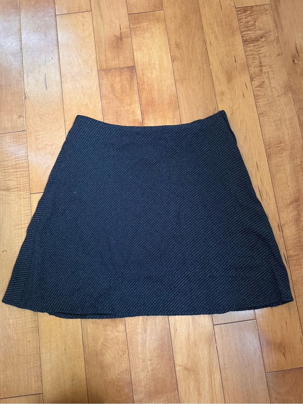 Black striped skirt